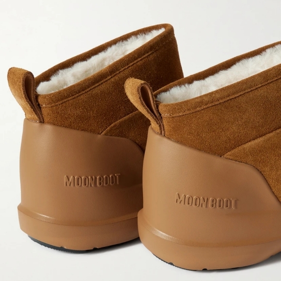 Moon Boot Luna Low Suede Boot Moon Boot Luna Suede Boot Low Cognac Tan - Picture 6 of 13